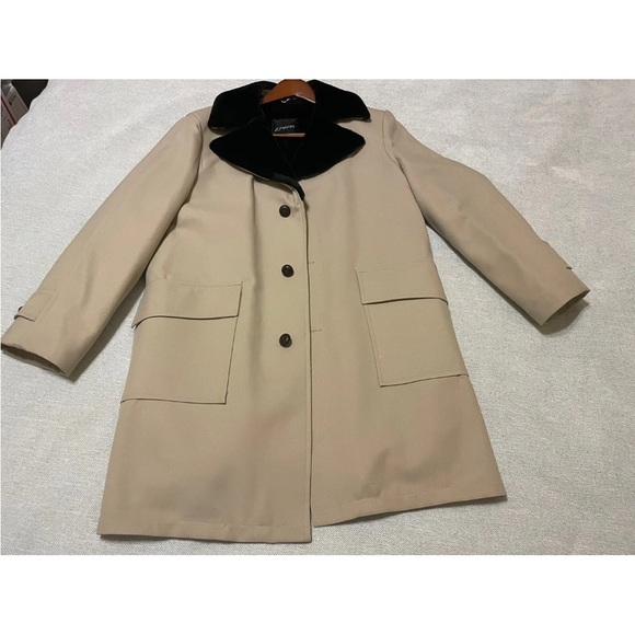 Vintage 70’s Sherpa Collar Tan Retro Coat - Men’s 42L - J.C. Penny Groovy - Picture 3 of 16